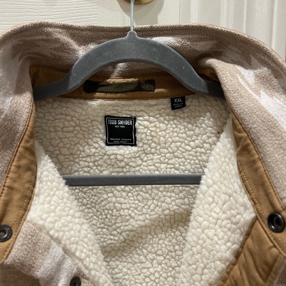 Men's Beige Patterned Jacket - Picture 2 of 3